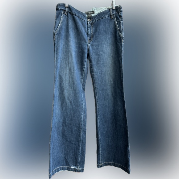 Banana Republic Vintage Blue Jeans Boot Cut Wide Leg Fall 2005 - Picture 7 of 8